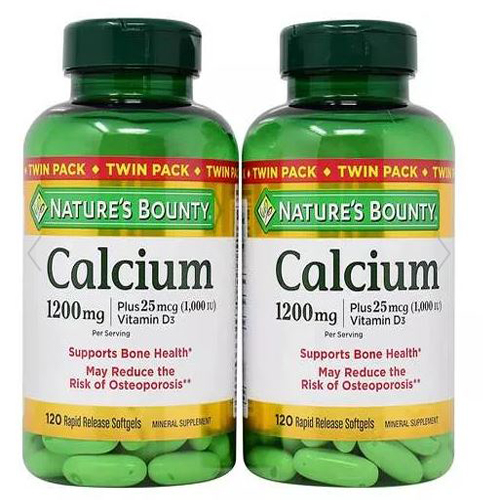 Show details for Nature's Bounty Calcium + Vitamin D Twin Pack Picture of Nature's Bounty Calcium + Vitamin D Twin Pack