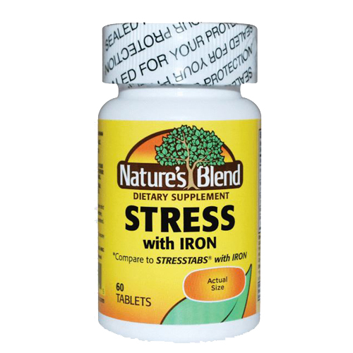 Picture of Natures Blend Stress Formula With Iron