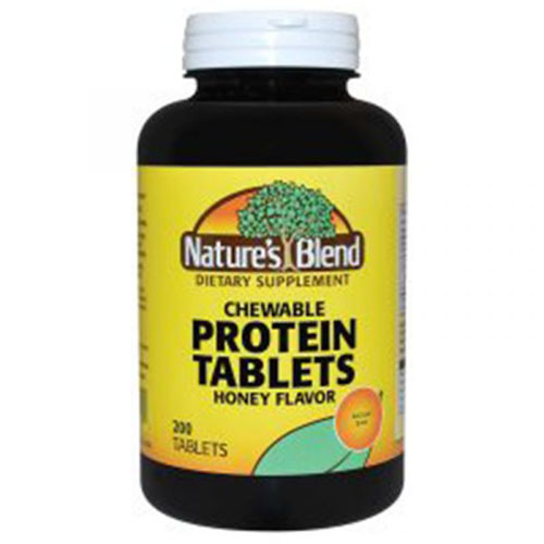 Picture of Nature's Blend Protein Tablets, Chewable Honey Flavor Chewable