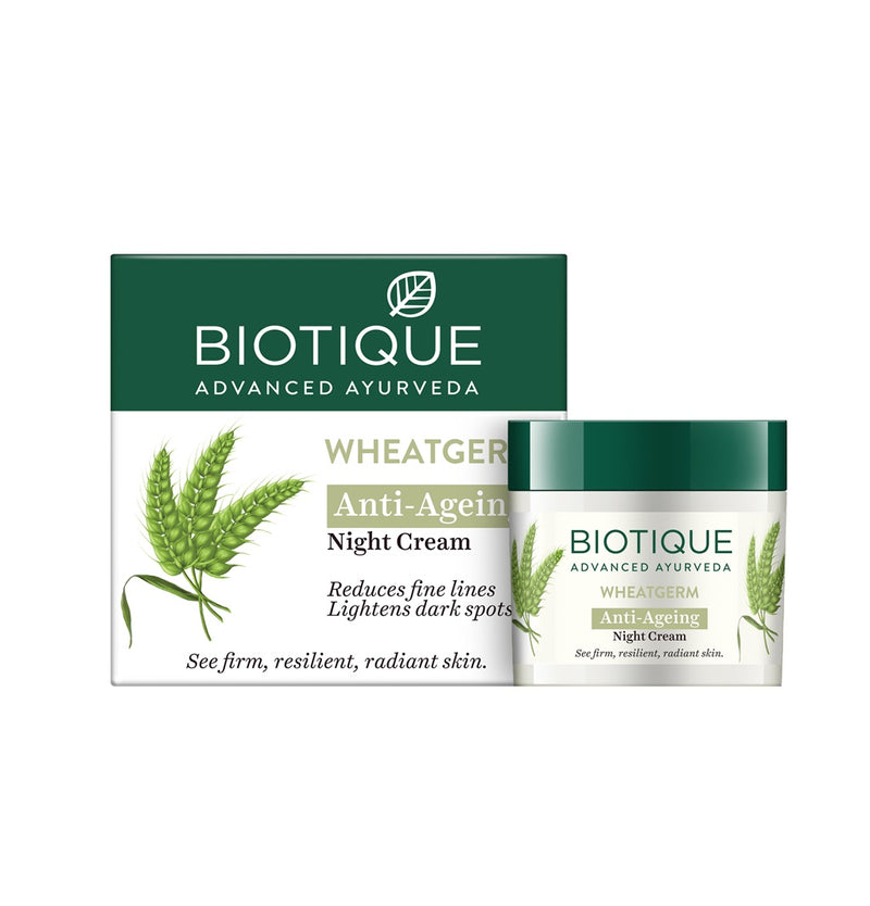 Show details for Biotique Advanced Ayurveda WheatGerm Anti-Ageing Night Cream - 50 gm Picture of Biotique Advanced Ayurveda WheatGerm Anti-Ageing Night Cream - 50 gm