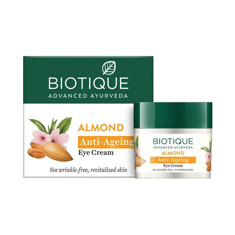 Show details for Biotique Bio Almond Soothing And Nourishing Eye Cream - 15 grams  Picture of Biotique Bio Almond Soothing And Nourishing Eye Cream - 15 grams
