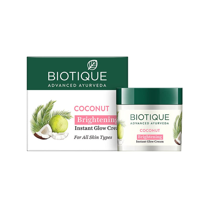 Picture of Biotique Advanced Ayurveda Bio Coconut Whitening & Brightening Cream - 50 gm