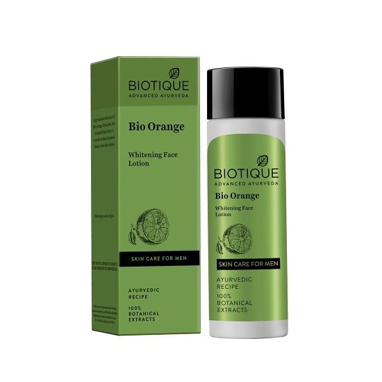 Picture of Biotique Bio Orange Whitening Face Lotion For Men - 120 ml