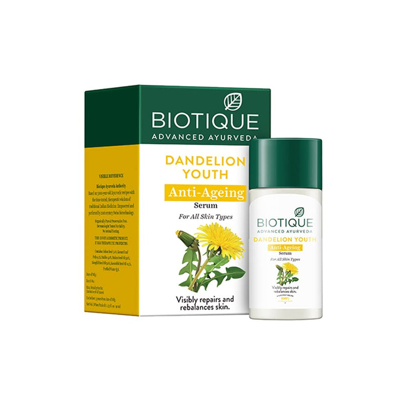 Show details for Biotique Dandelion Youth Anti-Ageing Serum Picture of Biotique Dandelion Youth Anti-Ageing Serum