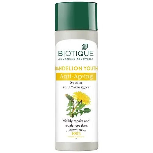 Show details for Biotique Bio Dandelion Visibly Ageless Serum 190 ml Picture of Biotique Bio Dandelion Visibly Ageless Serum 190 ml