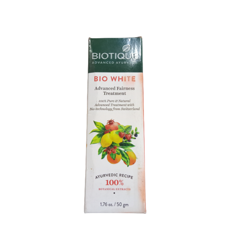 Show details for Biotique Bio White Advanced Fairness Treatment - 50 Gm Picture of Biotique Bio White Advanced Fairness Treatment - 50 Gm
