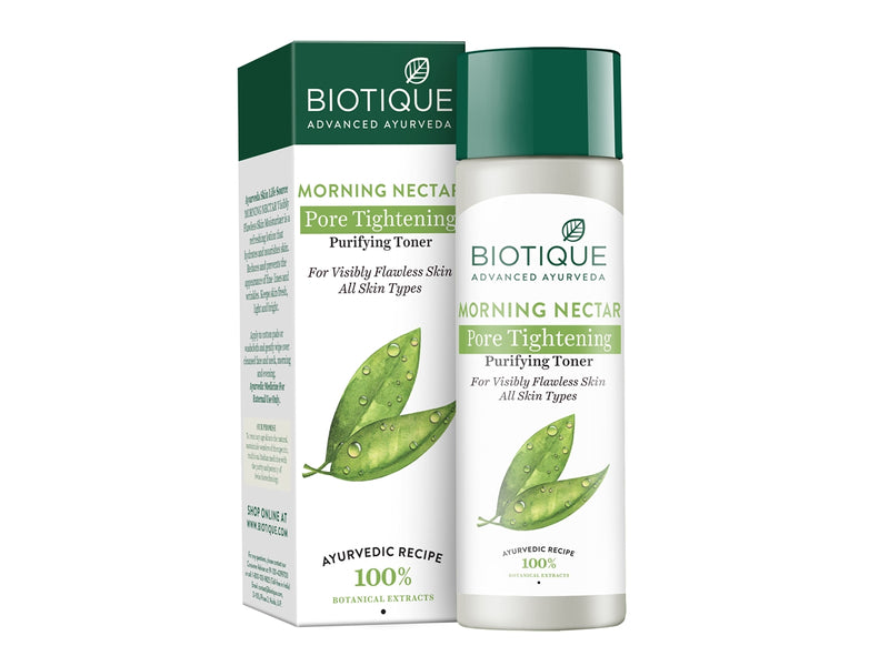 Show details for Biotique Advanced Ayurveda Bio Morning Nectar Visibly Flawless Toner - 120 ml Picture of Biotique Advanced Ayurveda Bio Morning Nectar Visibly Flawless Toner - 120 ml