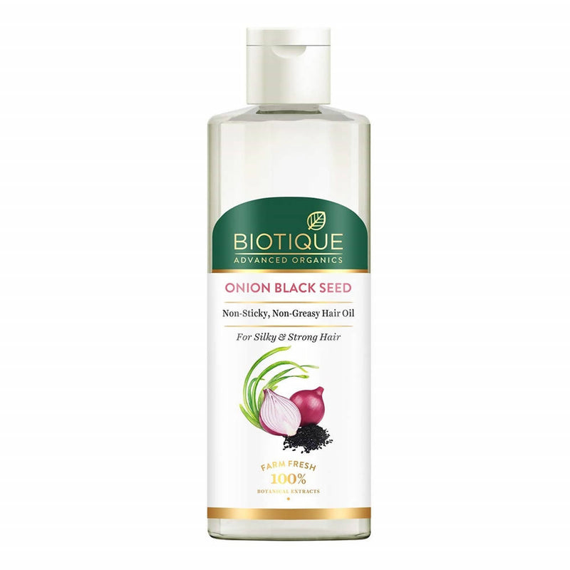 Picture of Biotique Advanced Organics Onion Black Seed No-Sticky No-Greasy Hair Oil - 200 ML