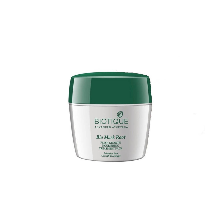 Show details for Biotique Advanced Ayurveda Bio Musk Root Fresh Hair Growth Nourishing Treatment Pack - 230 gm Picture of Biotique Advanced Ayurveda Bio Musk Root Fresh Hair Growth Nourishing Treatment Pack - 230 gm
