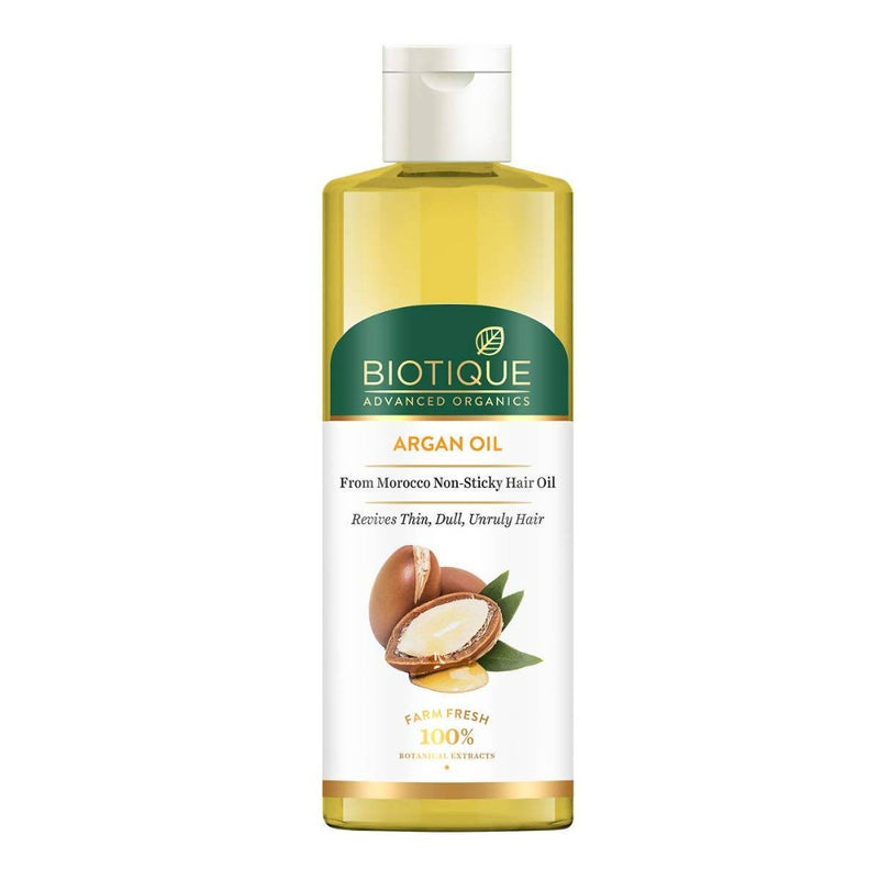 Show details for Biotique Advanced Organics Argan Oil From Morocco Non-sticky Hair Oil - 200 ML Picture of Biotique Advanced Organics Argan Oil From Morocco Non-sticky Hair Oil - 200 ML