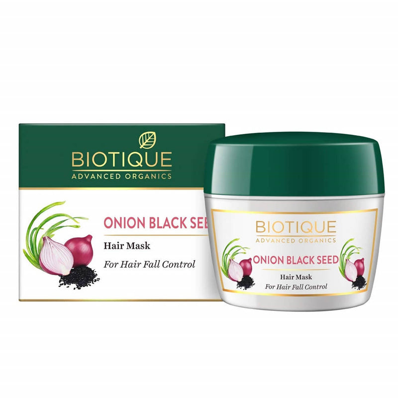 Show details for Biotique Advanced Organics Onion Black seed Hair Mask For Hair Fall Control - 175 Gm Picture of Biotique Advanced Organics Onion Black seed Hair Mask For Hair Fall Control - 175 Gm