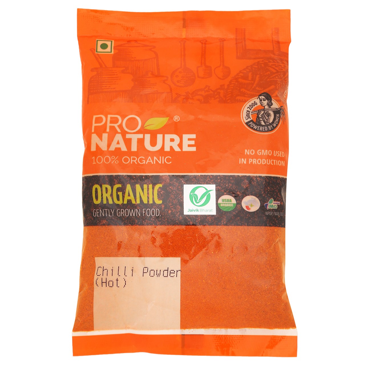 Picture of Pro Nature 100% Organic Red Chilli Powder (Hot) 100g