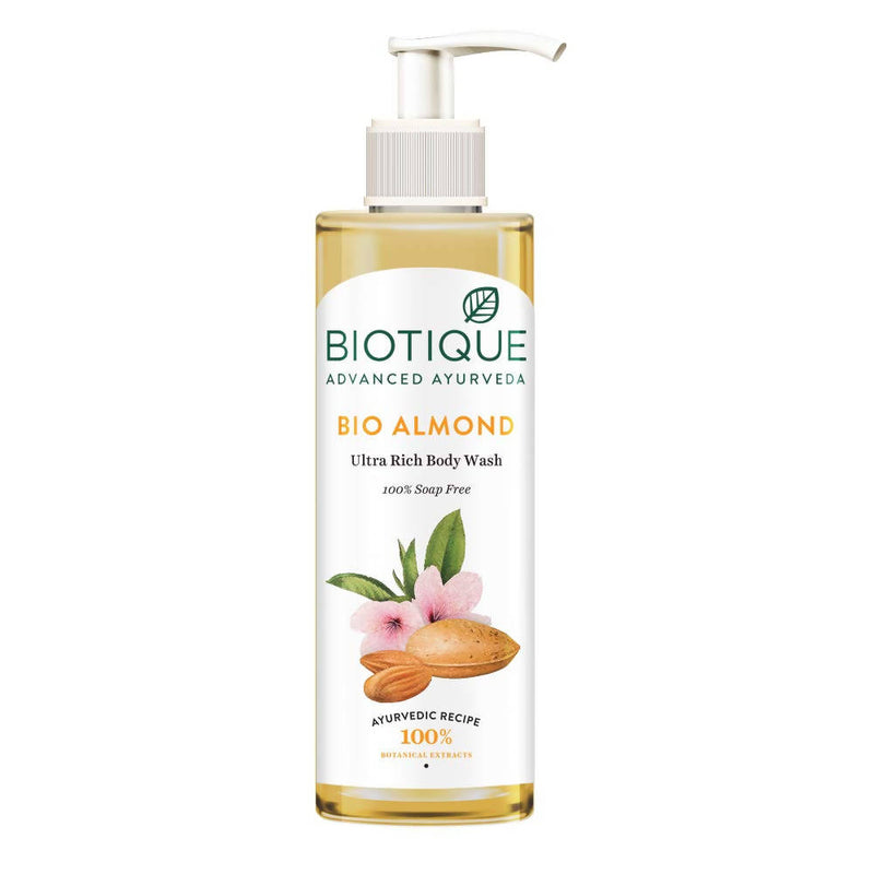 Picture of Biotique Advanced Ayurveda Bio Almond Ultra Rich Body Wash - 200 ml