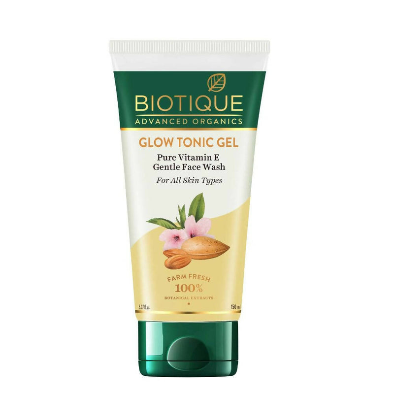 Show details for Biotique Glow Tonic Gel Pure Vitamin E Gentle Face Wash - 150 ml Picture of Biotique Glow Tonic Gel Pure Vitamin E Gentle Face Wash - 150 ml