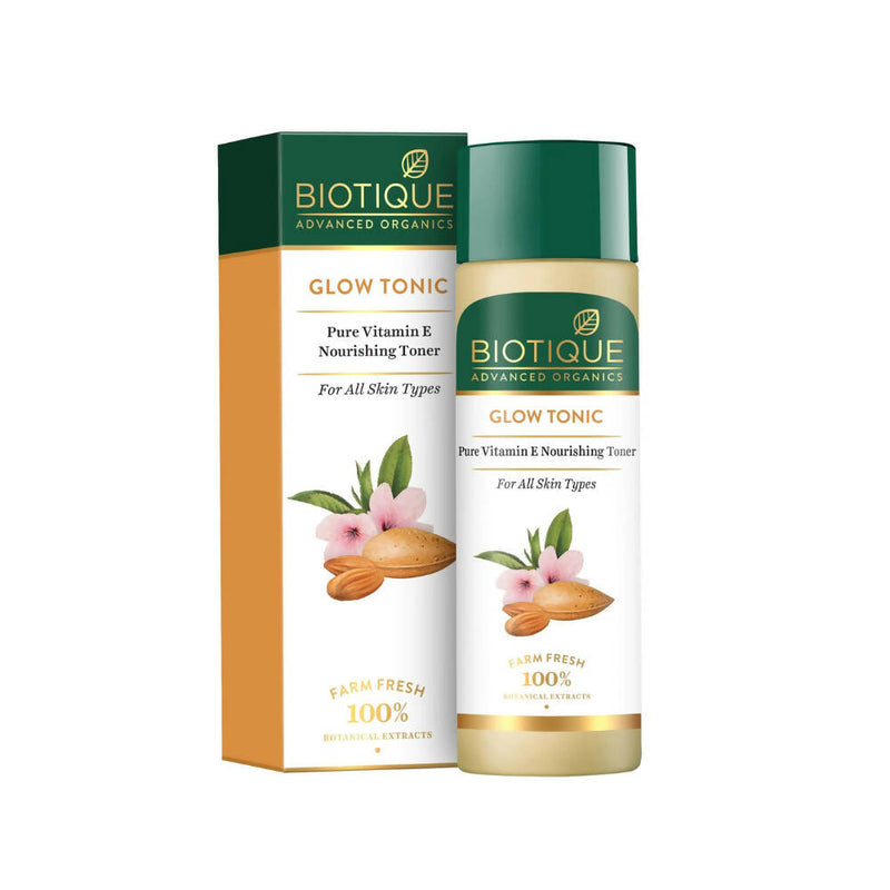 Show details for Biotique Glow Tonic Pure Vitamin E Nourishing Toner - 120 ml Picture of Biotique Glow Tonic Pure Vitamin E Nourishing Toner - 120 ml
