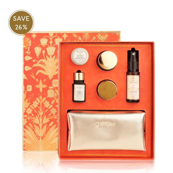 Show details for Kama Ayurveda Gold Glow Gift Box Picture of Kama Ayurveda Gold Glow Gift Box
