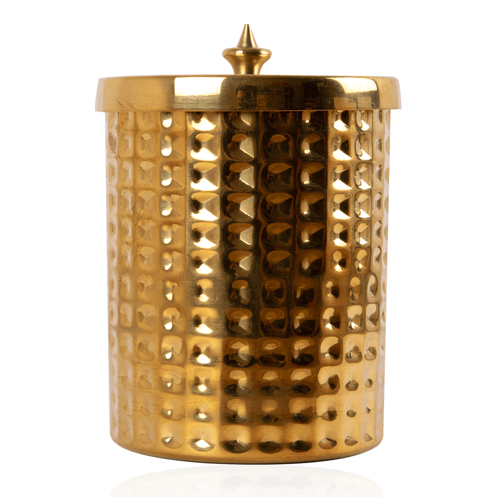 Picture of Kama Ayurveda Madurai Candle with Brass Holder