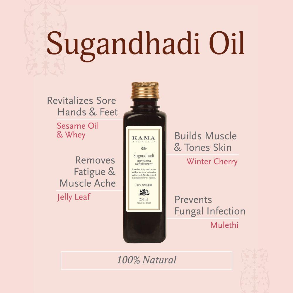 Picture of Kama Ayurveda Sugandhadi Rejuvenating Body Treatment oil - 100 ml