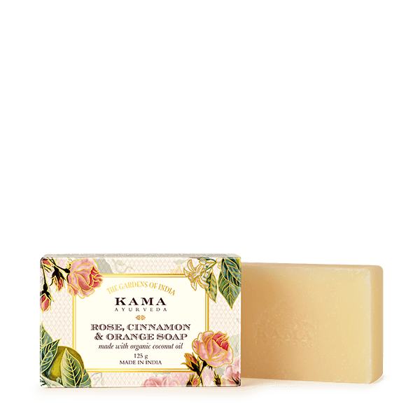 Show details for Kama Ayurveda Rose, Cinnamon & Orange Soap - 125 GM Picture of Kama Ayurveda Rose, Cinnamon & Orange Soap - 125 GM