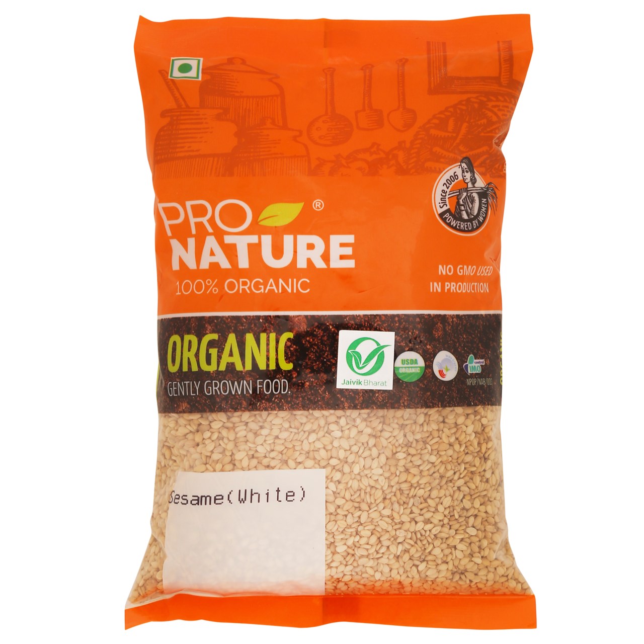 Picture of Pro Nature 100% Organic Sesame (White, Natural) 200g