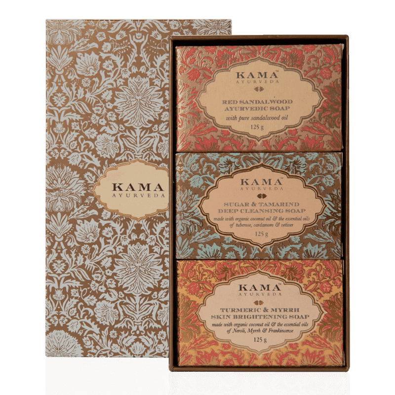 Picture of Kama Ayurveda Three Traditional Treatment Soap Box