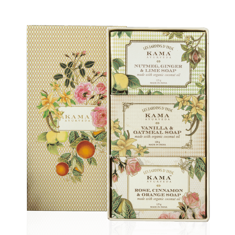 Show details for Kama Ayurveda Natural Soap Gift Box Picture of Kama Ayurveda Natural Soap Gift Box