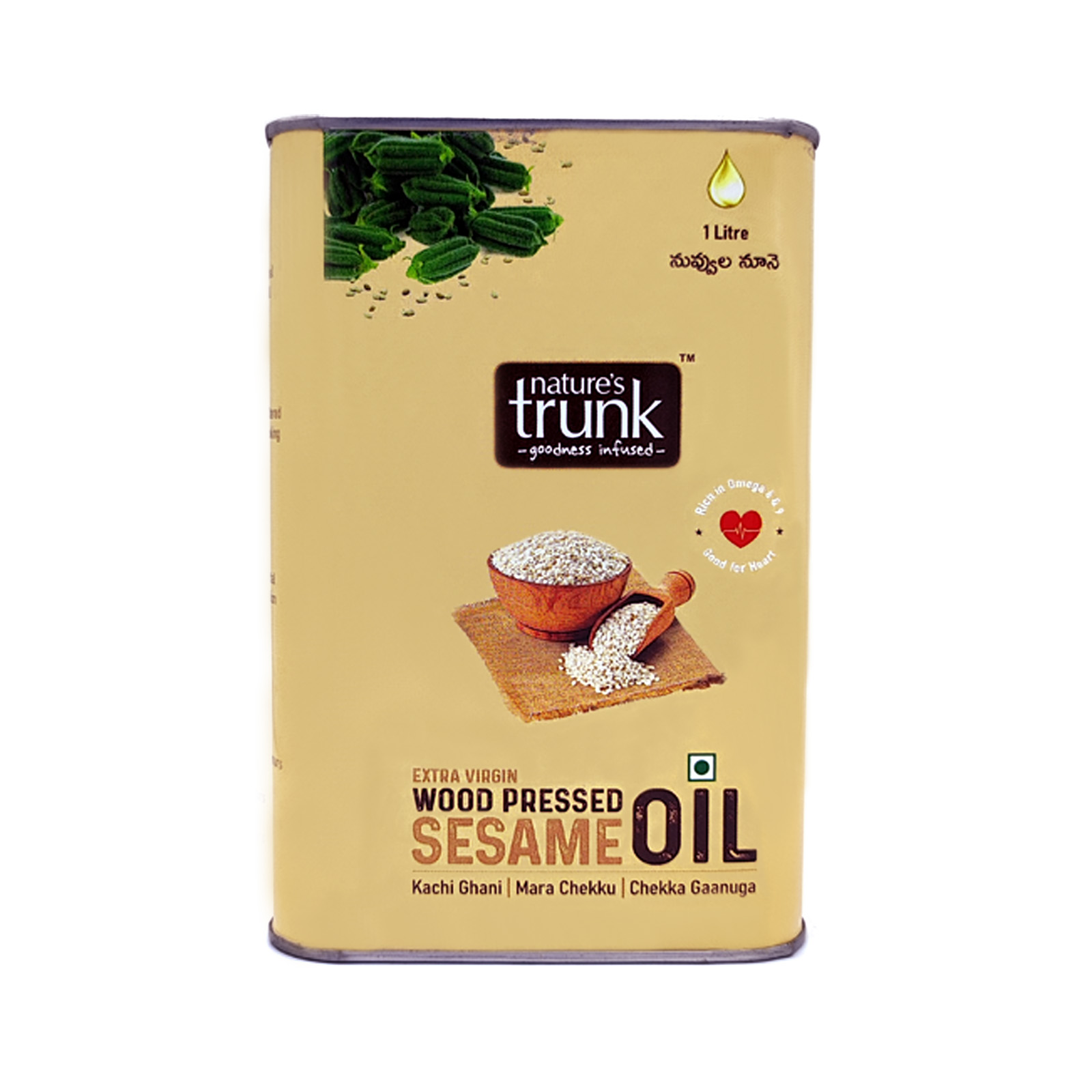 Picture of Woodpressed Sesame Oil ( Kachi Ghani / Chekku / Ganuga ) 1 Litre