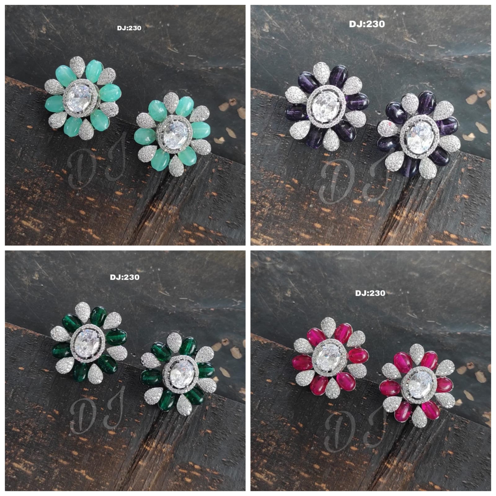 Show details for Flower Studs Picture of Flower Studs