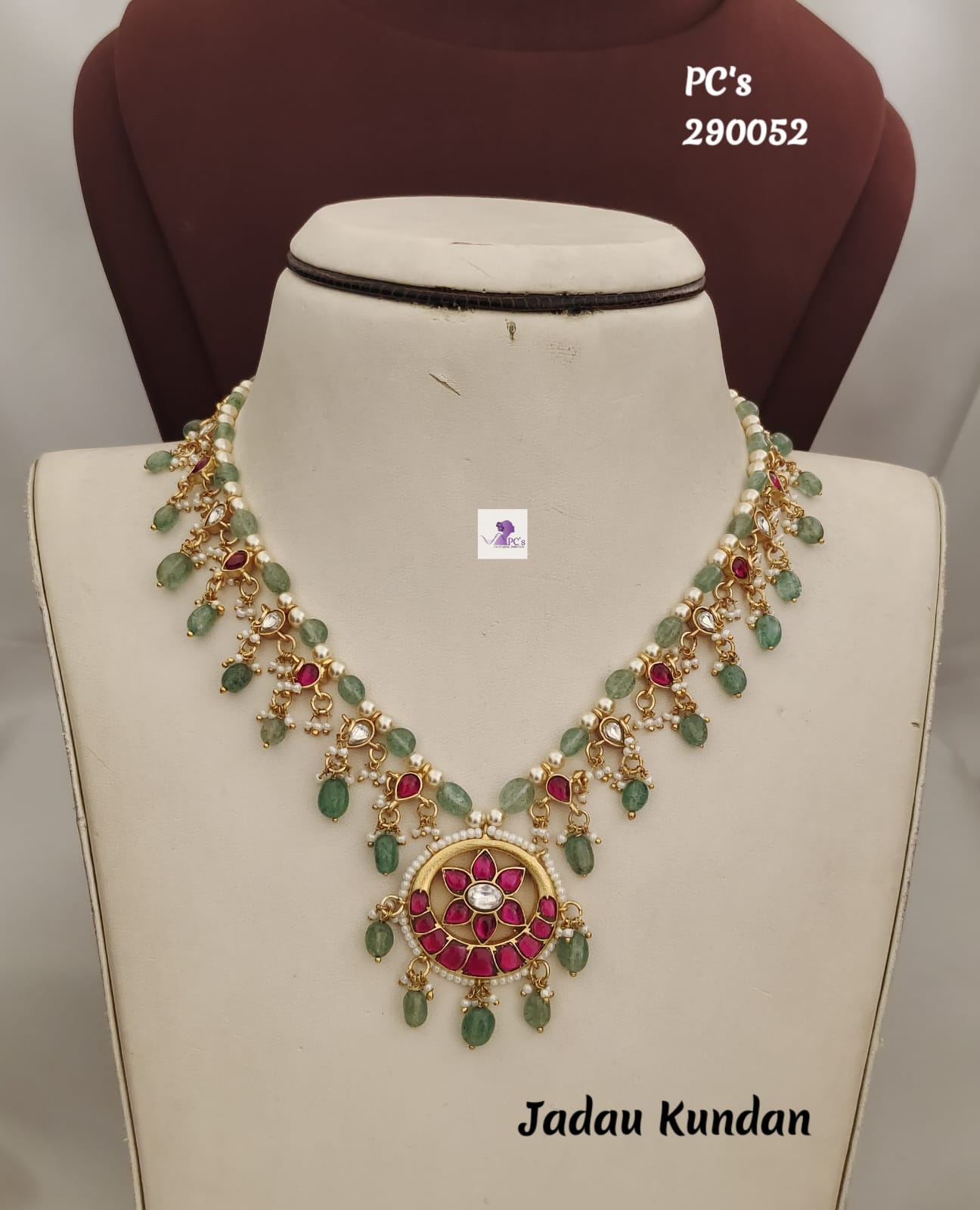 Show details for Jadau Kundan Necklace Picture of Jadau Kundan Necklace