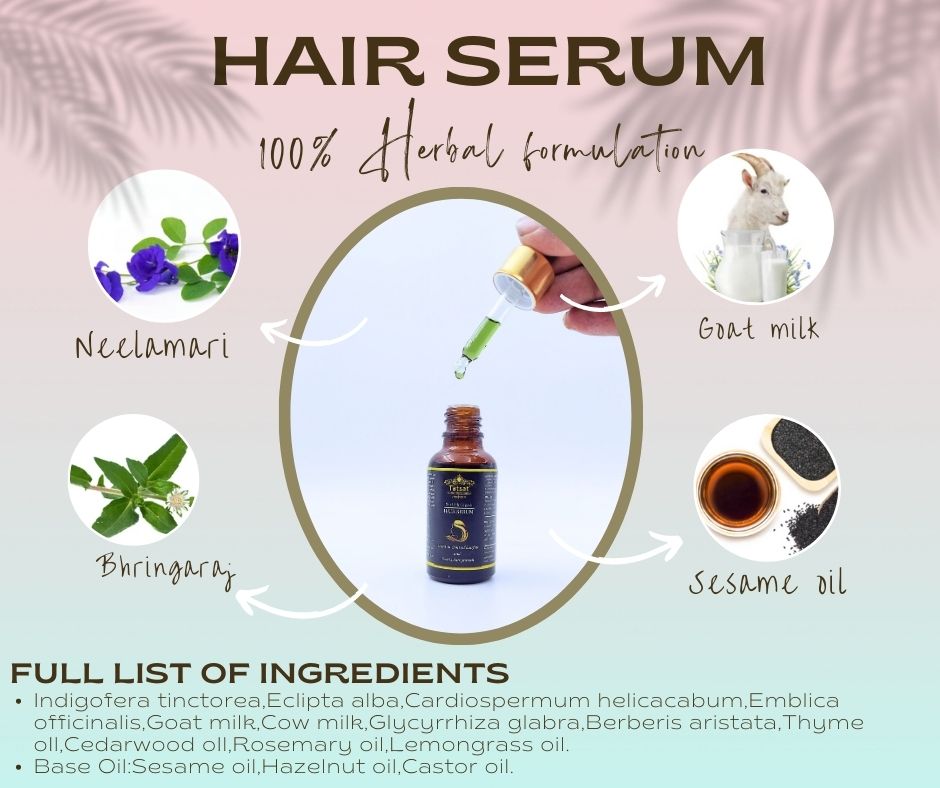 Picture of Ayurvedic Neelibhringadi Hair serum to boost hair growth-30ml