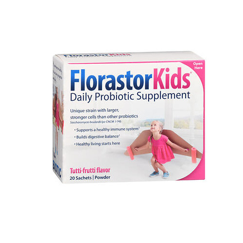 Picture of Florastor Kids Daily Probiotic Supplement Powder  Tutti-Frutti Flavor