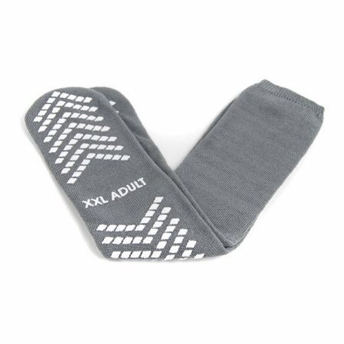 Picture of Slipper Socks McKesson Adult 2X-Large Gray Above the Ankle