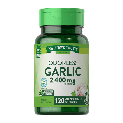 Picture of Nature's Truth High Strength Odorless Garlic Quick Release Softgels