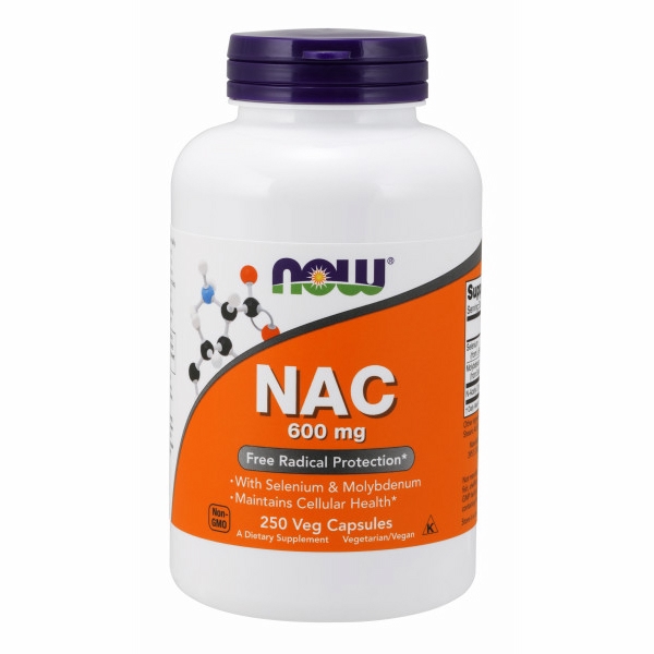 Picture of Now Foods Nac-Acetyl Cysteine 600 mg - 250 Veg Capsules 