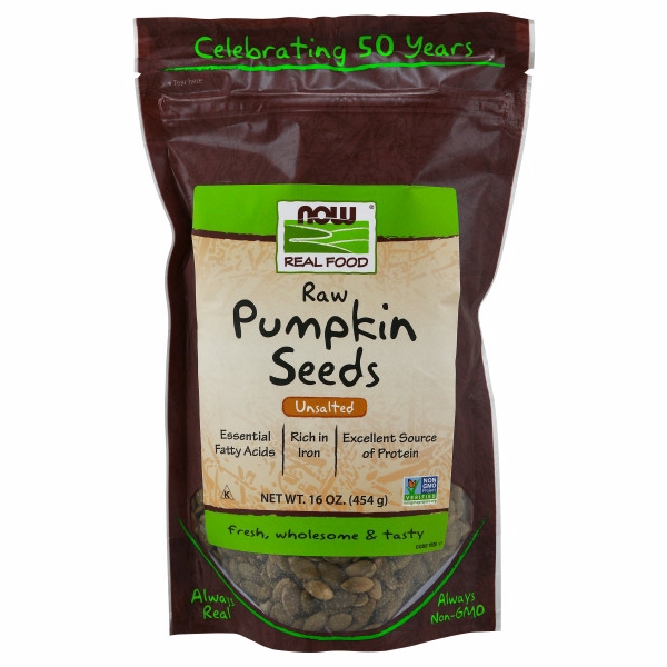 Picture of Now Foods Pumpkin Seeds Raw 16 Oz - 454 g