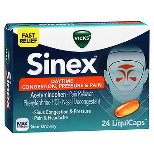 Picture of Vicks Sinex Daytime Congestion - Pressure & Pain Liquicaps