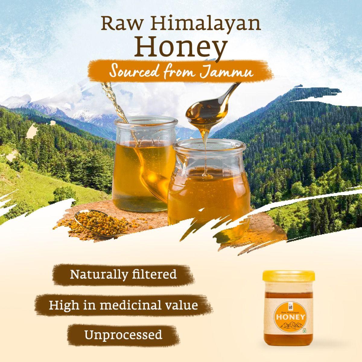 Picture of Isha Life Raw and Wild Himalayan Honey. Sourced from the regions of Jammu, Reasi, Doda and Udhampur (500gms)