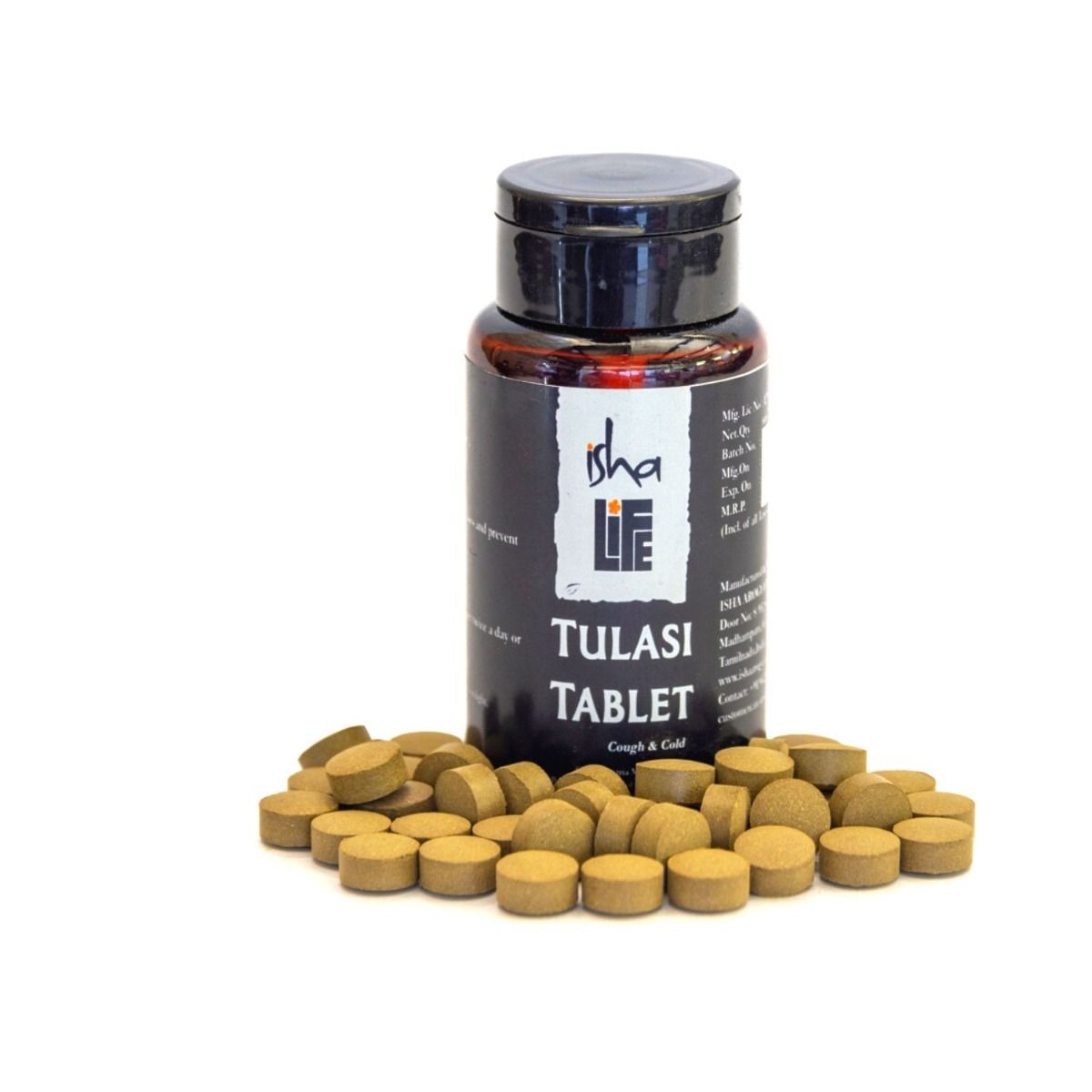 Show details for Isha Life Tulsi Tablet 60 pcs. Picture of Isha Life Tulsi Tablet 60 pcs.