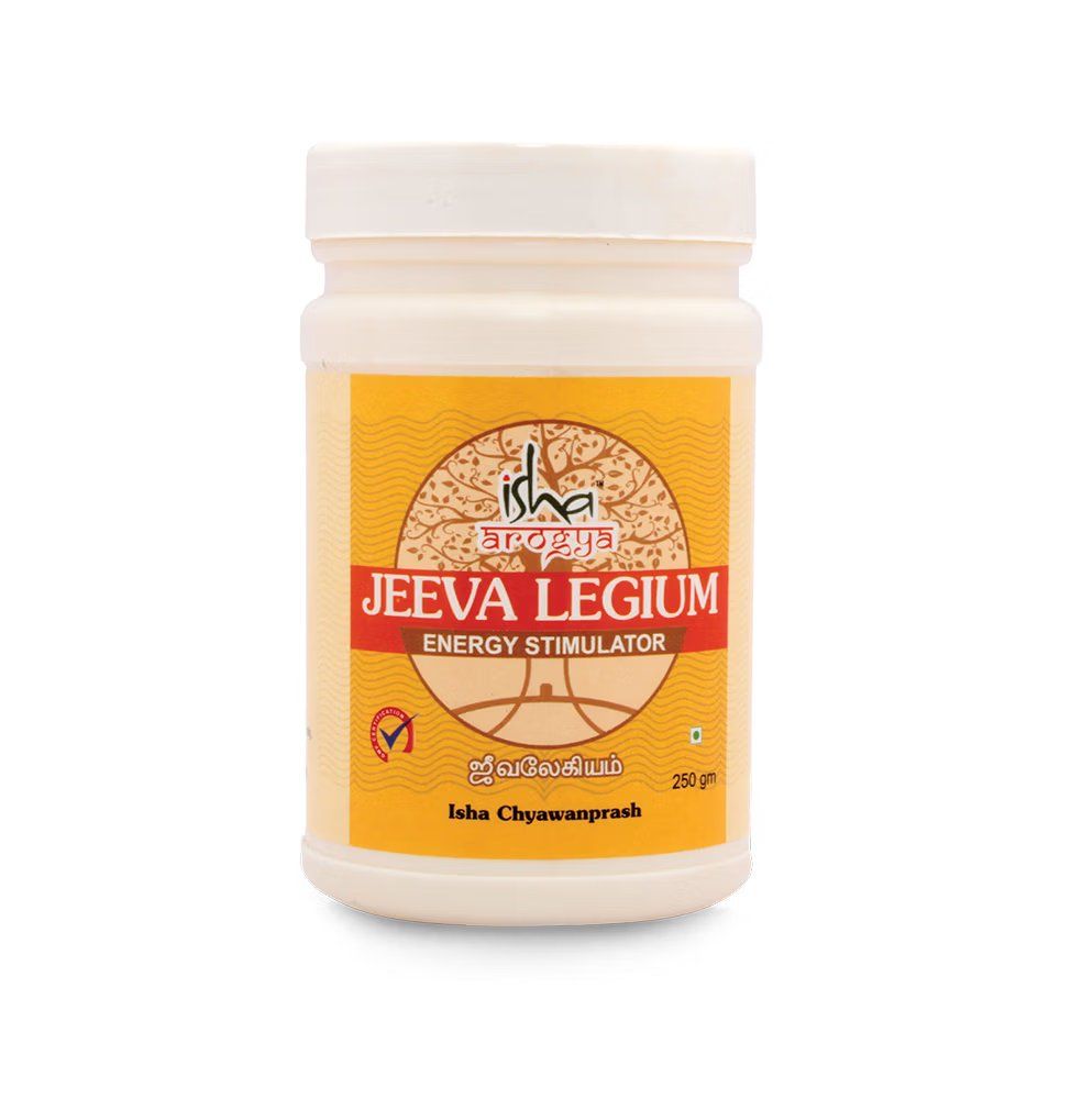 Picture of Isha Life Isha’s Jeeva Legium Chyawanprash (250 gm). Traditional Siddha recipe for immunity and overall health. For all age groups, including children.