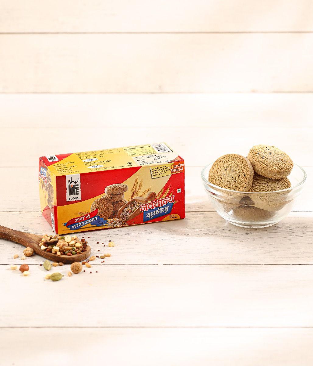 Show details for Isha Life Multigrain Cookies, 100 gm Picture of Isha Life Multigrain Cookies, 100 gm
