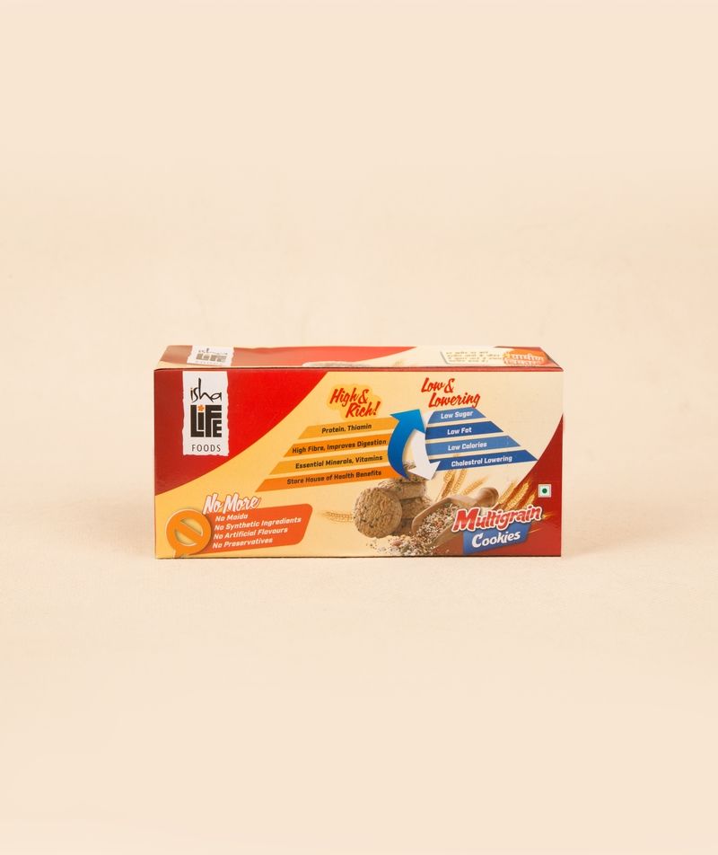 Picture of Isha Life Multigrain Cookies, 100 gm