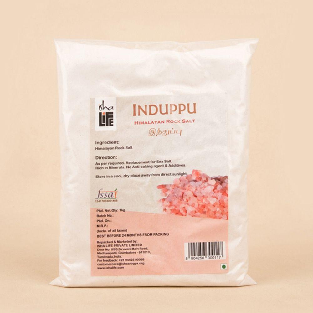 Picture of Isha Life Induppu Rock Salt (1kg). Pink natural salt