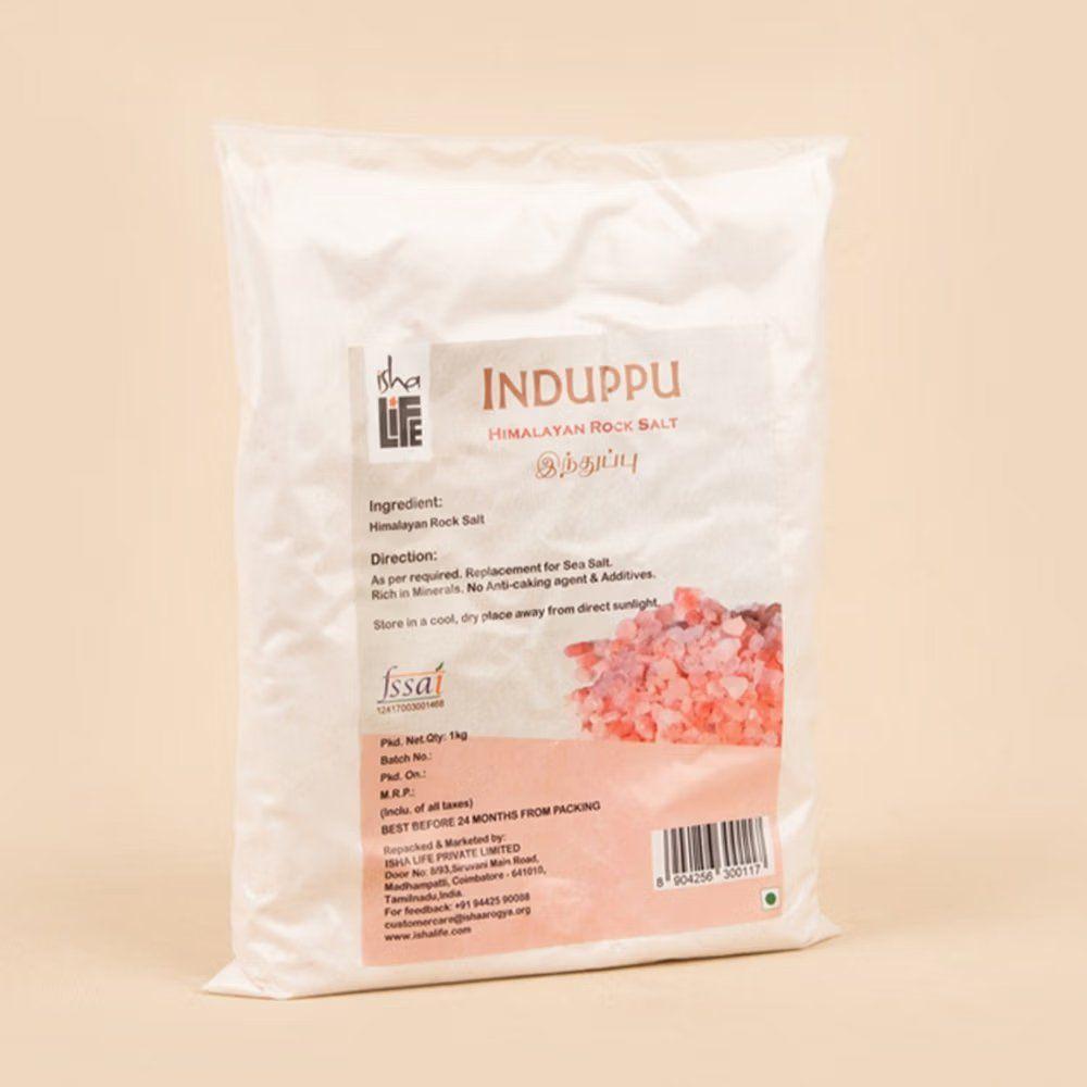 Picture of Isha Life Induppu Rock Salt (1kg). Pink natural salt