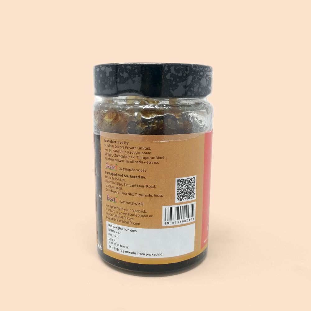 Picture of Isha Life Rose Gulkanth (400 gm). Natural rose petals soaked in pure honey. No jaggery. No synthetic preservatives. No added rose extracts.