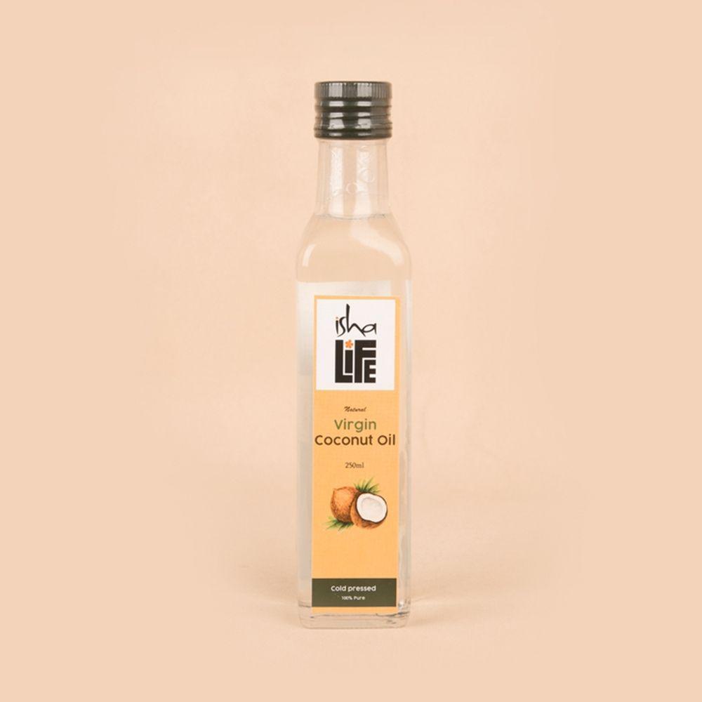 Show details for Isha Life Virgin coconut oil, Traditionally cold-pressed, No additives and preservatives (250ml) Picture of Isha Life Virgin coconut oil, Traditionally cold-pressed, No additives and preservatives (250ml)