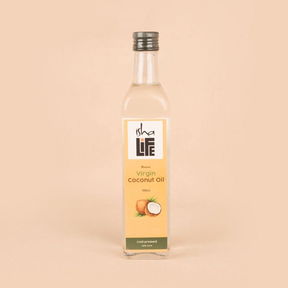 Picture of Isha Life Virgin coconut oil, Traditionally cold-pressed, No additives and preservatives (500ml)