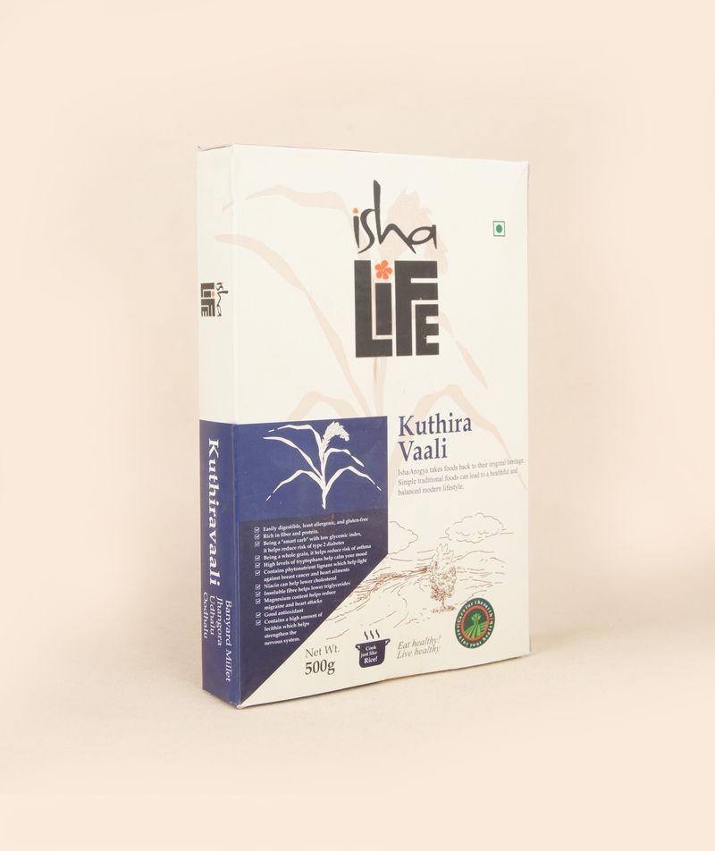 Picture of Isha Life Kuthiraivali (Barnyard Millet / Sama Rice for Fasting), 500 gm.