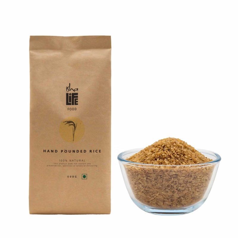 Picture of Isha Life Hand Pounded Rice, 500 gm