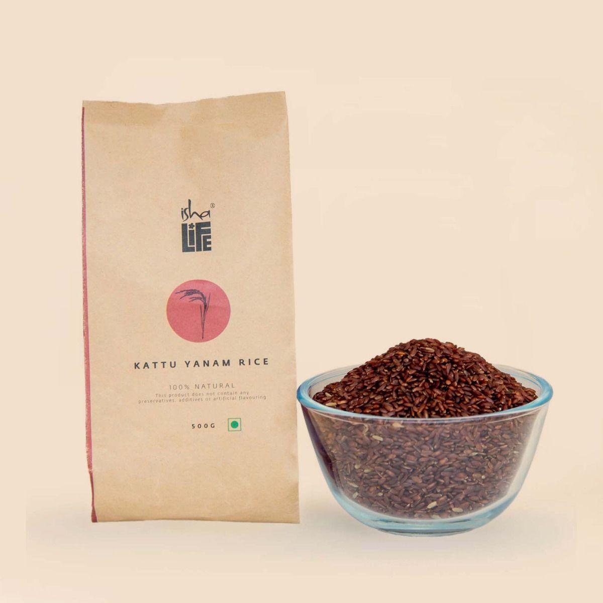 Show details for Isha Life Kattu Yanam Rice, 500 gm. Picture of Isha Life Kattu Yanam Rice, 500 gm.