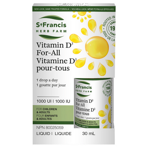 Picture of Vitamin D For All 25 Mcg (1000 IU) 30 Ml